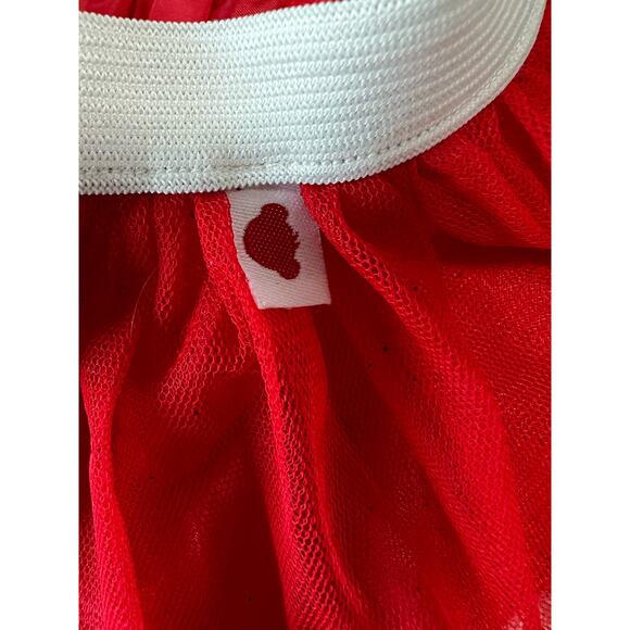 Build A Bear Workshop BABW Blessed T-Shirt w Glitter Red TuTu Skirt Christmas - Picture 9 of 12